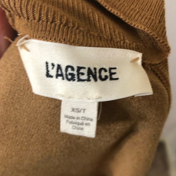 L'AGENCE Nicky Cut Out Turtleneck Sweater in Ginger Gold - Size XS/T - Picture 2 of 7